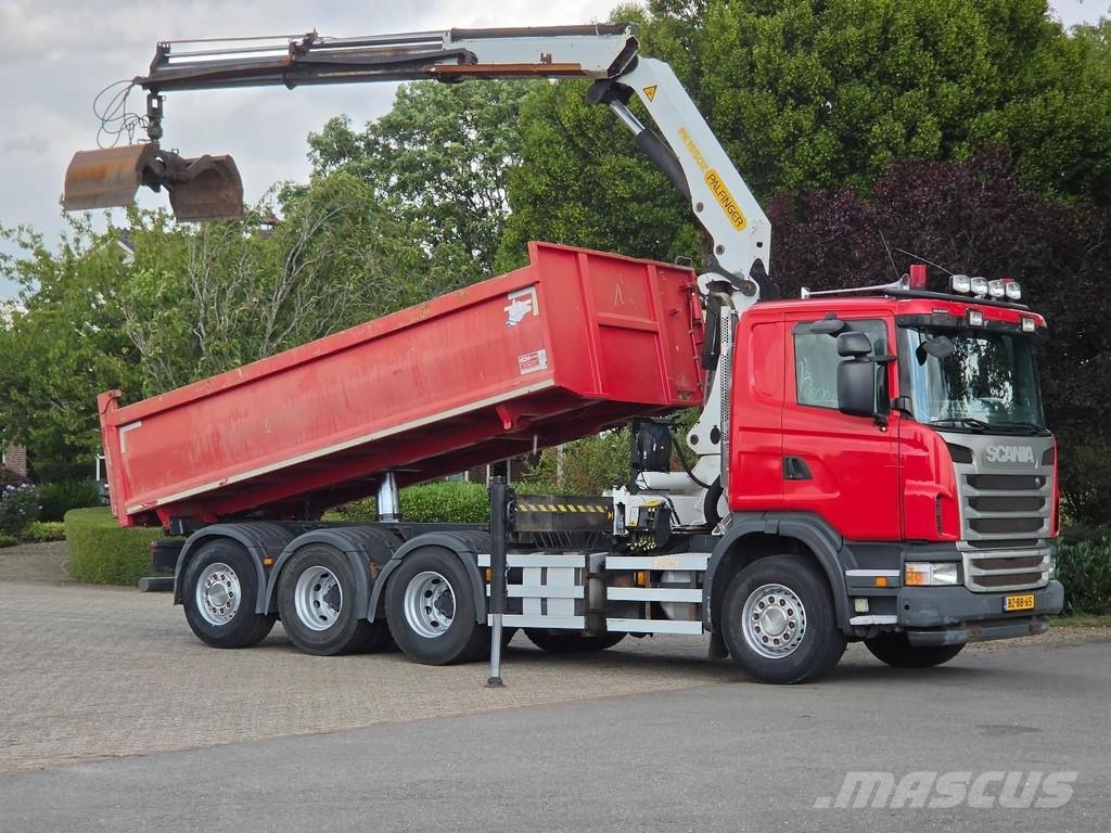 Scania G 400 B 8X4*4 TRIPLE!! CRANE/TIPPER!! NL TRUCK! Kallurid