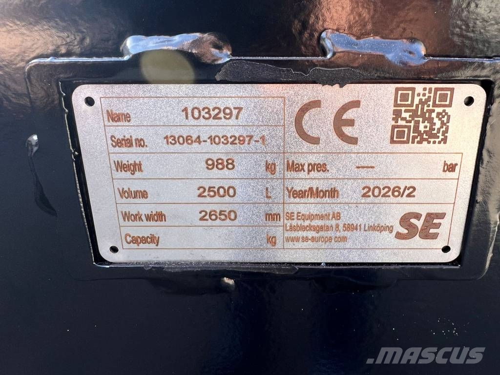 SE Equipment Volvo L60-L70 Laadbak -Loading bucket-Ladeschaufel Kašike / Korpe