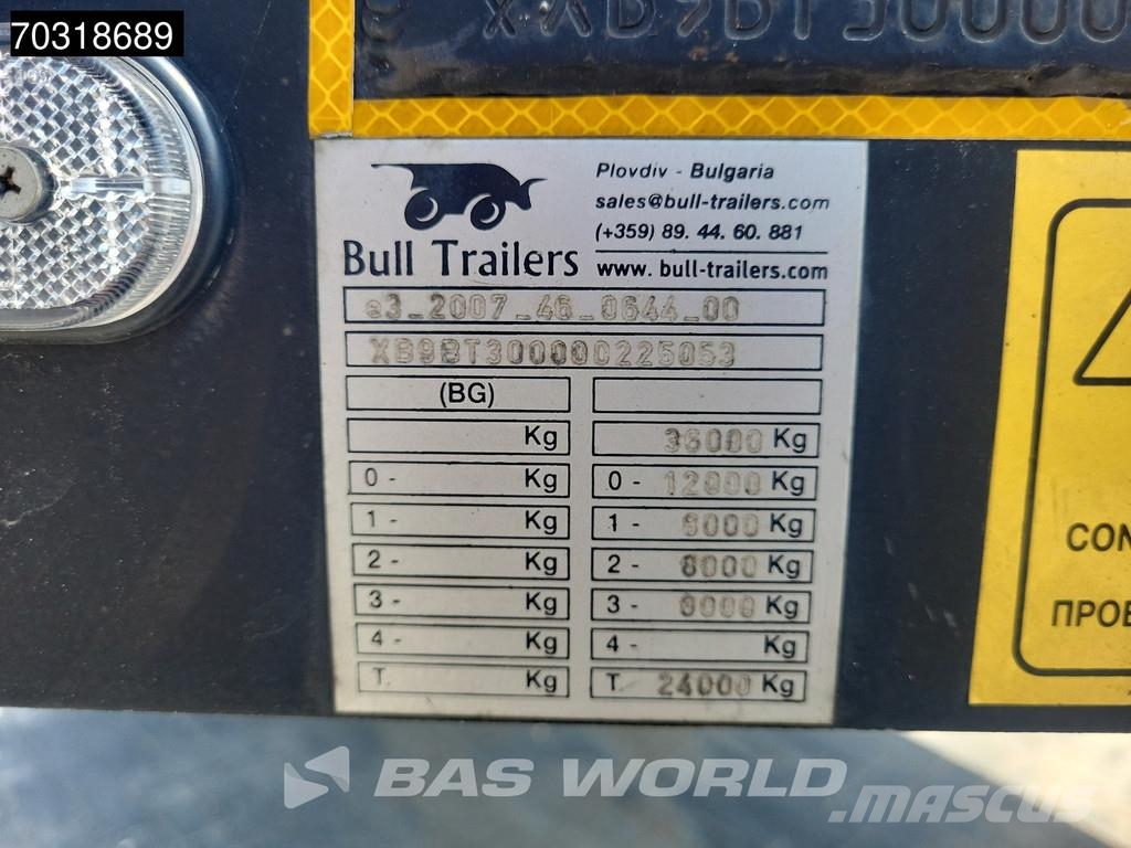 Bull Trailers Transport Stereing Axle APK 04/27 Semirremolques para transporte de vehículos