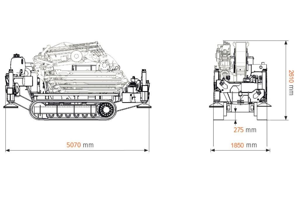 BG Lift CWE525 Compactkraan | Rupshijskraan | Rupskraan Paletli vinçler
