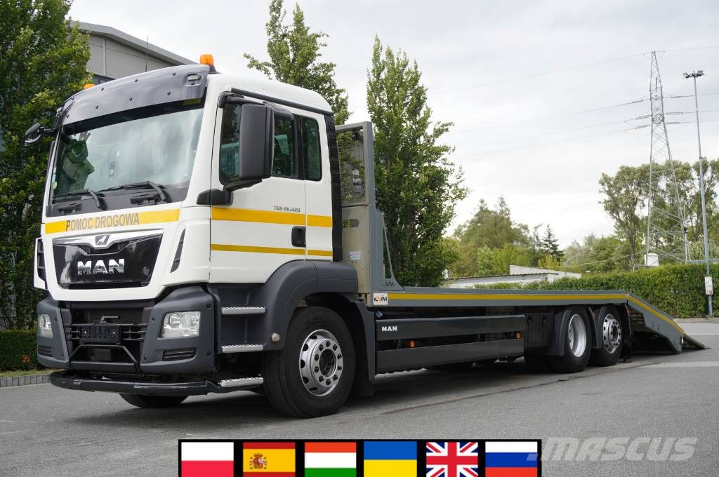 MAN TGS 26.420 6x2 / CVIM Tepematic 14t tow truck Düz Platformlu Oto Çekiciler/vinçli kamyonlar