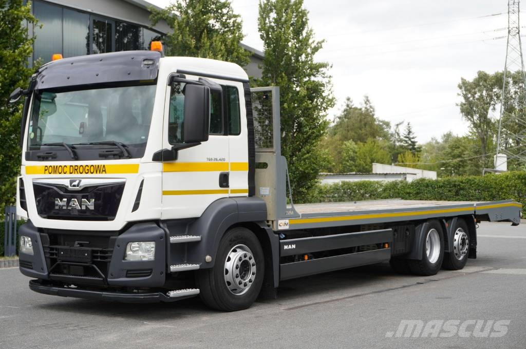 MAN TGS 26.420 6x2 / CVIM Tepematic 14t tow truck Düz Platformlu Oto Çekiciler/vinçli kamyonlar