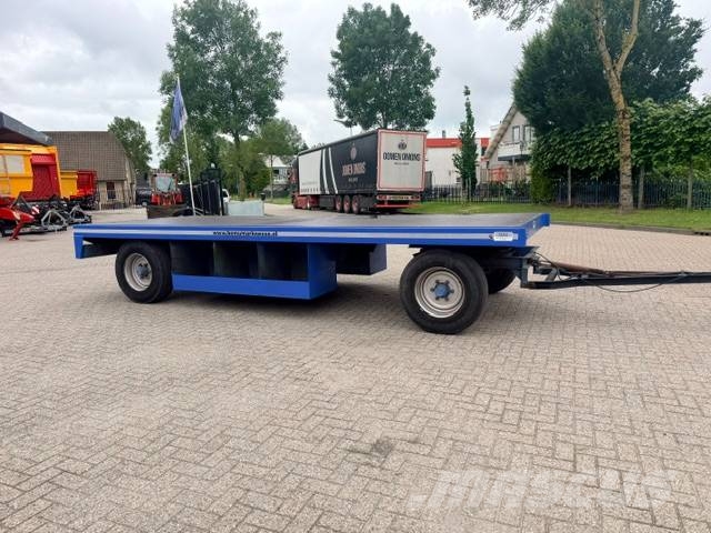 Record PLW 12 ton platte wagen, trailer Remolques de cama baja