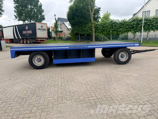 Record PLW 12 ton platte wagen, trailer Remolques de cama baja