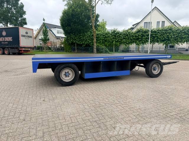 Record PLW 12 ton platte wagen, trailer Remolques de cama baja