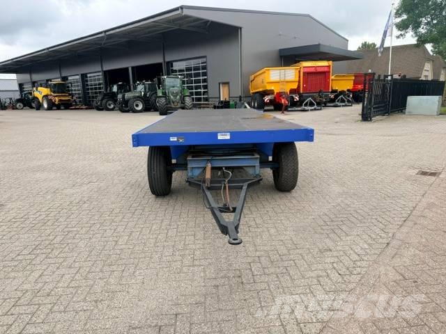 Record PLW 12 ton platte wagen, trailer Remolques de cama baja
