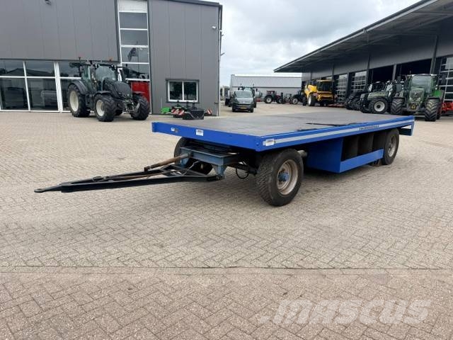 Record PLW 12 ton platte wagen, trailer Remolques de cama baja