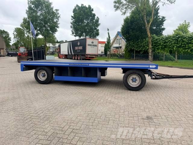 Record PLW 12 ton platte wagen, trailer Remolques de cama baja