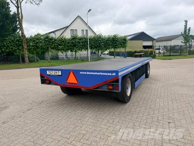 Record PLW 12 ton platte wagen, trailer Remolques de cama baja
