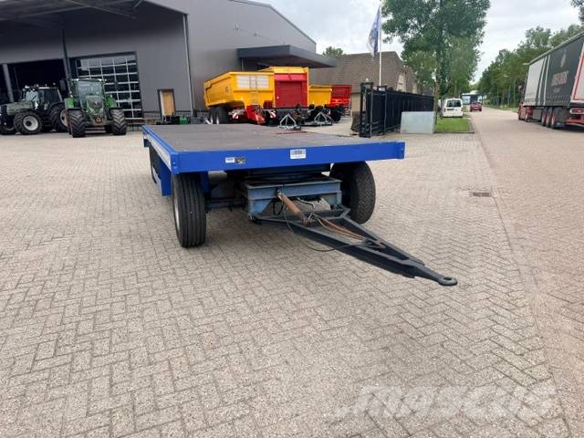 Record PLW 12 ton platte wagen, trailer Remolques de cama baja