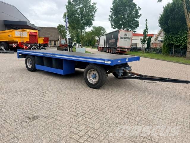 Record PLW 12 ton platte wagen, trailer Remolques de cama baja