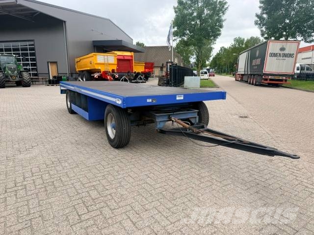 Record PLW 12 ton platte wagen, trailer Remolques de cama baja