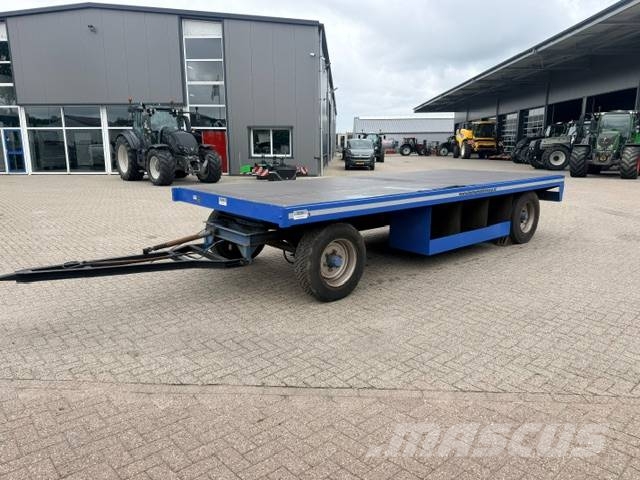 Record PLW 12 ton platte wagen, trailer Remolques de cama baja