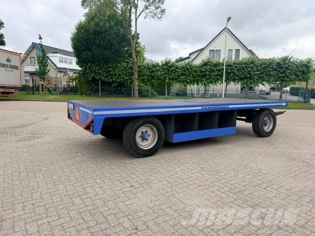 Record PLW 12 ton platte wagen, trailer Remolques de cama baja