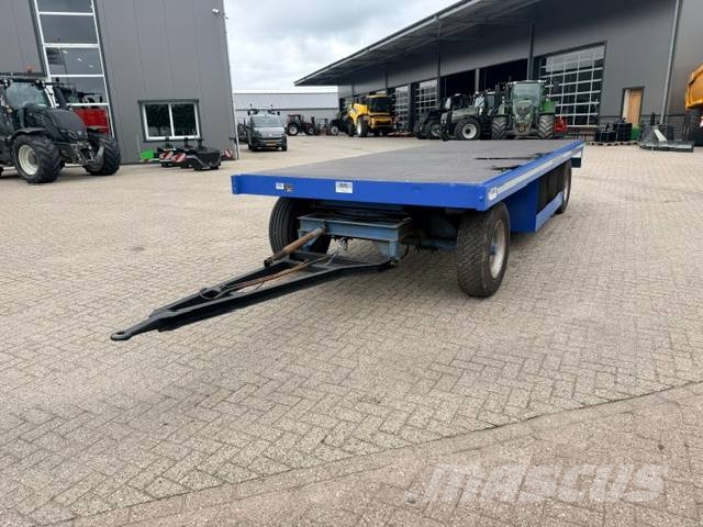 Record PLW 12 ton platte wagen, trailer Remolques de cama baja
