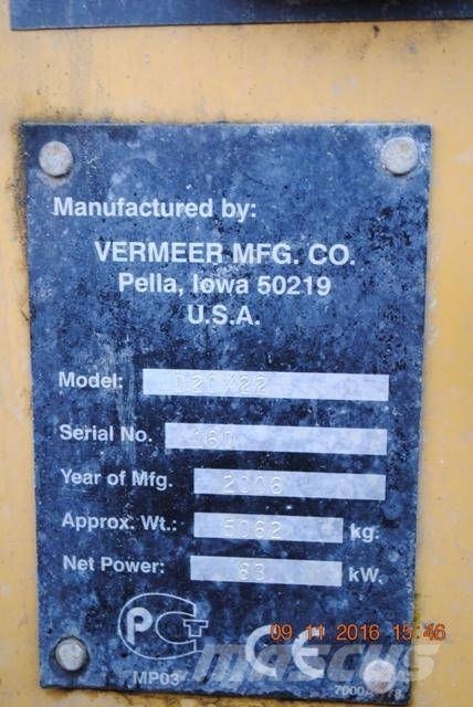 WIERTNICA STEROWANA Vermeer D20x22 Navigator Пробивни машини за хоризонтално сондиране