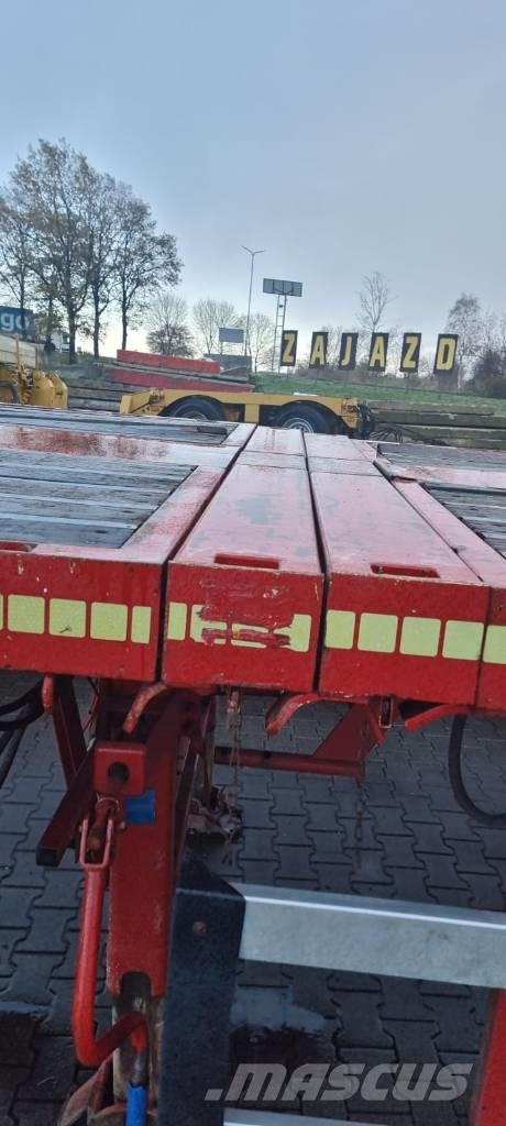 Nooteboom Platform 3 axle | 3x TELE - 44m | Ausziehbar Mélybölcsős félpótkocsik