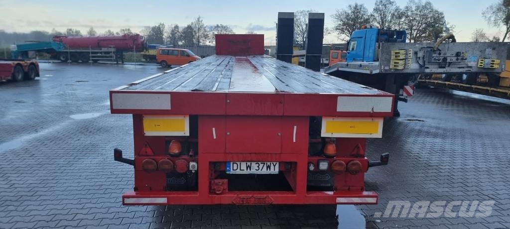 Nooteboom Platform 3 axle | 3x TELE - 44m | Ausziehbar Mélybölcsős félpótkocsik