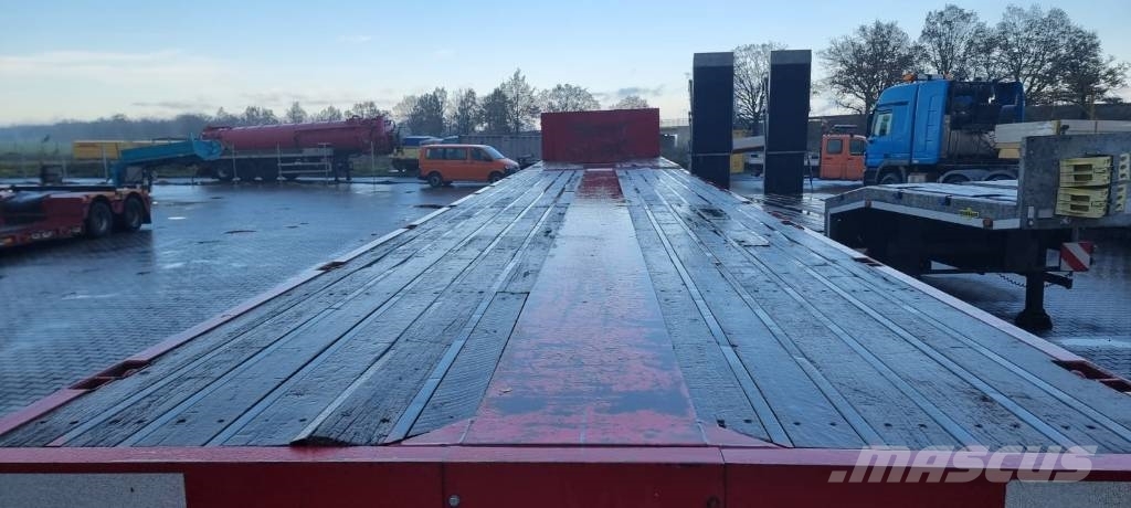 Nooteboom Platform 3 axle | 3x TELE - 44m | Ausziehbar Mélybölcsős félpótkocsik