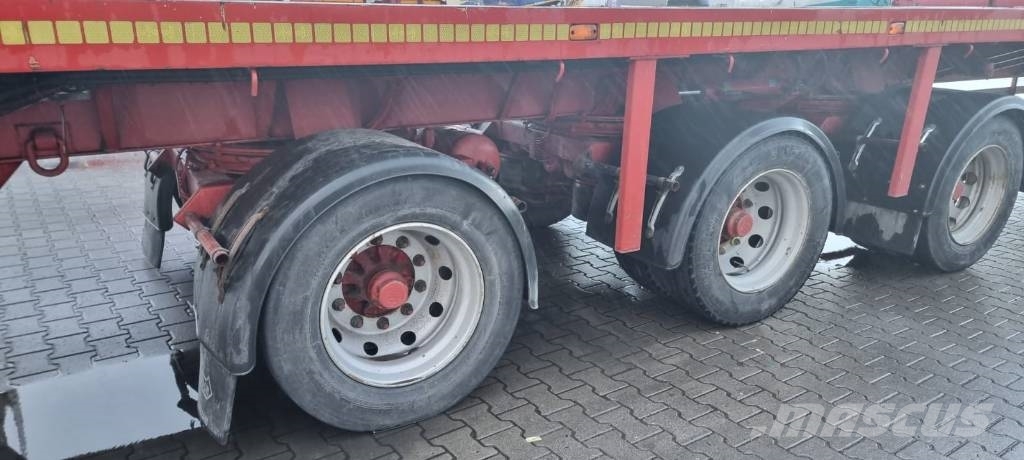 Nooteboom Platform 3 axle | 3x TELE - 44m | Ausziehbar Mélybölcsős félpótkocsik