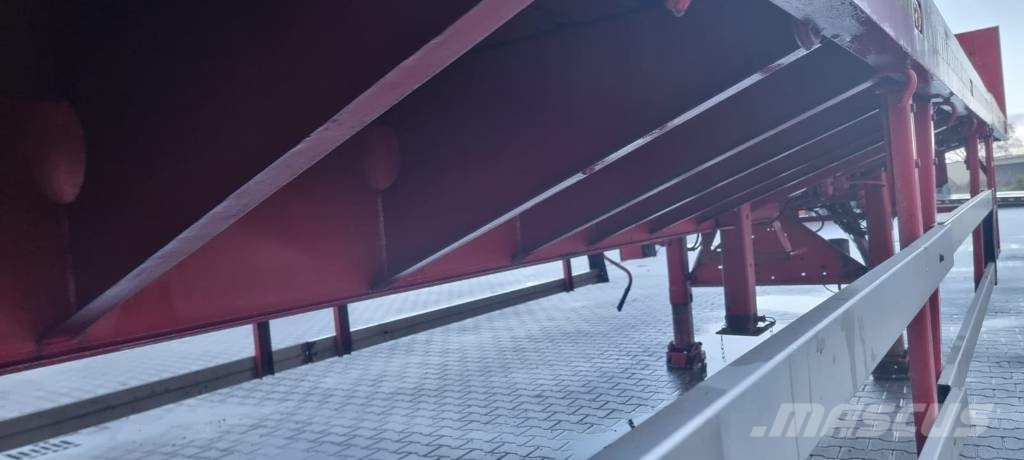 Nooteboom Platform 3 axle | 3x TELE - 44m | Ausziehbar Mélybölcsős félpótkocsik