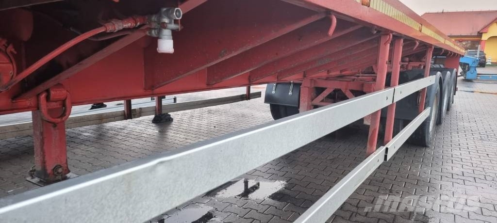 Nooteboom Platform 3 axle | 3x TELE - 44m | Ausziehbar Mélybölcsős félpótkocsik