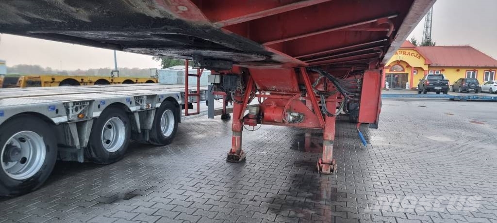 Nooteboom Platform 3 axle | 3x TELE - 44m | Ausziehbar Mélybölcsős félpótkocsik