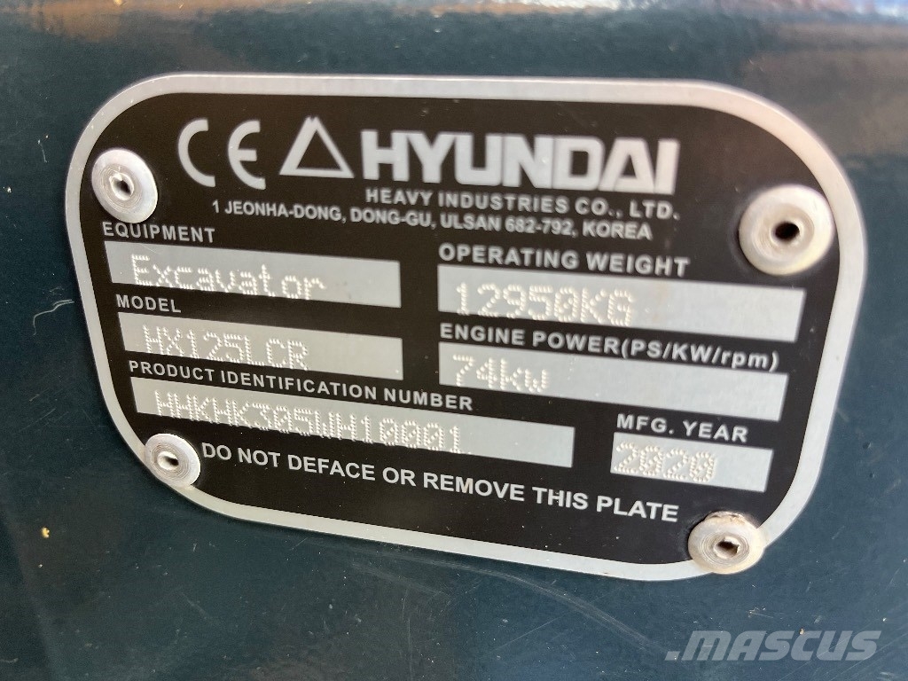 Hyundai HX125LCR Bageri guseničari