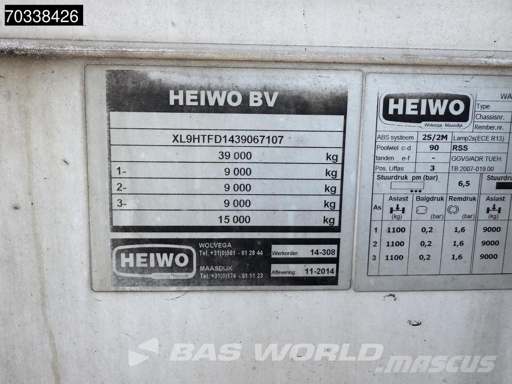 Heiwo HZO 39 3 axles Tailgate 250x260cm Semi-remorci cu temperatura controlata