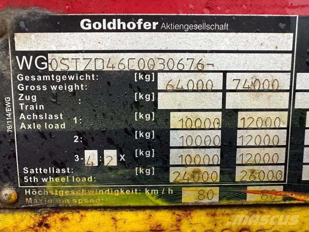 Goldhofer 4 AXLE STEERING - TRIPPLE EXTENDABLE - TOTAL 51 M Low loader-semi-trailers
