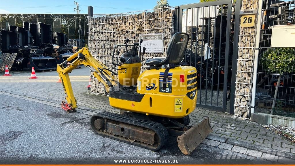 Komatsu Minibagger PC09, Schnellwechsler MS01, Knickmatick Εκσκαφάκι (διαβολάκι) < 7t