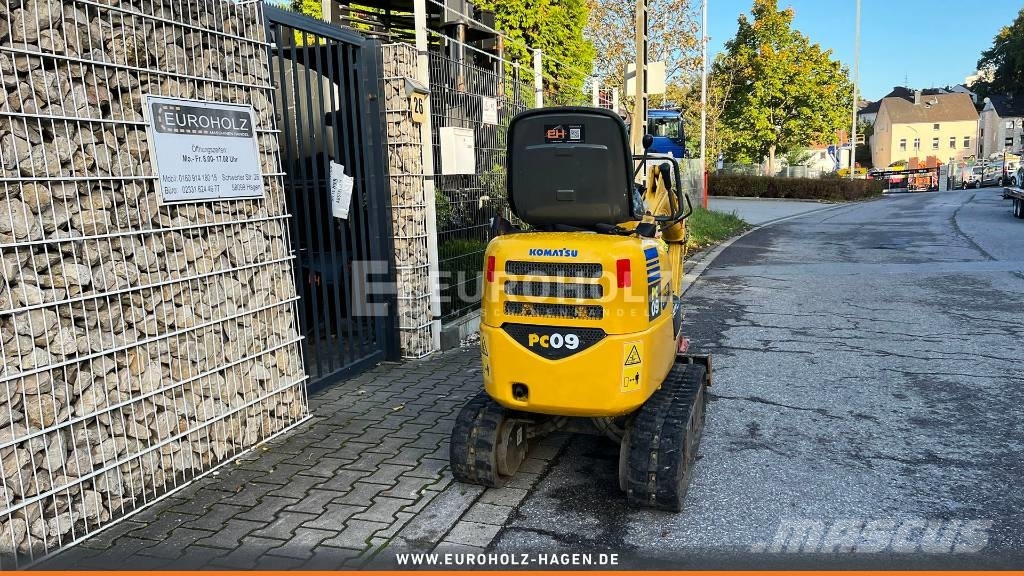 Komatsu Minibagger PC09, Schnellwechsler MS01, Knickmatick Εκσκαφάκι (διαβολάκι) < 7t