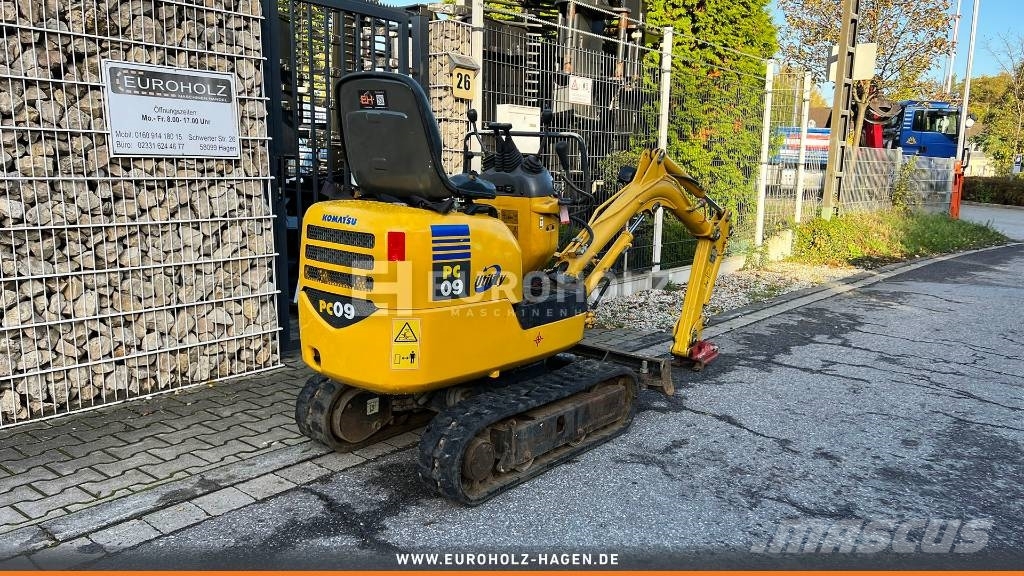 Komatsu Minibagger PC09, Schnellwechsler MS01, Knickmatick Εκσκαφάκι (διαβολάκι) < 7t