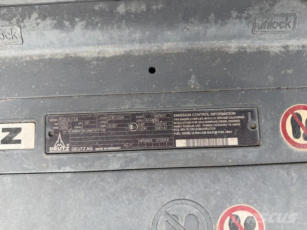 Atlas 160 W Gravemaskiner på hjul