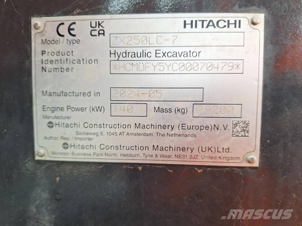Hitachi ZX250LC-7-SLF Crawler excavators