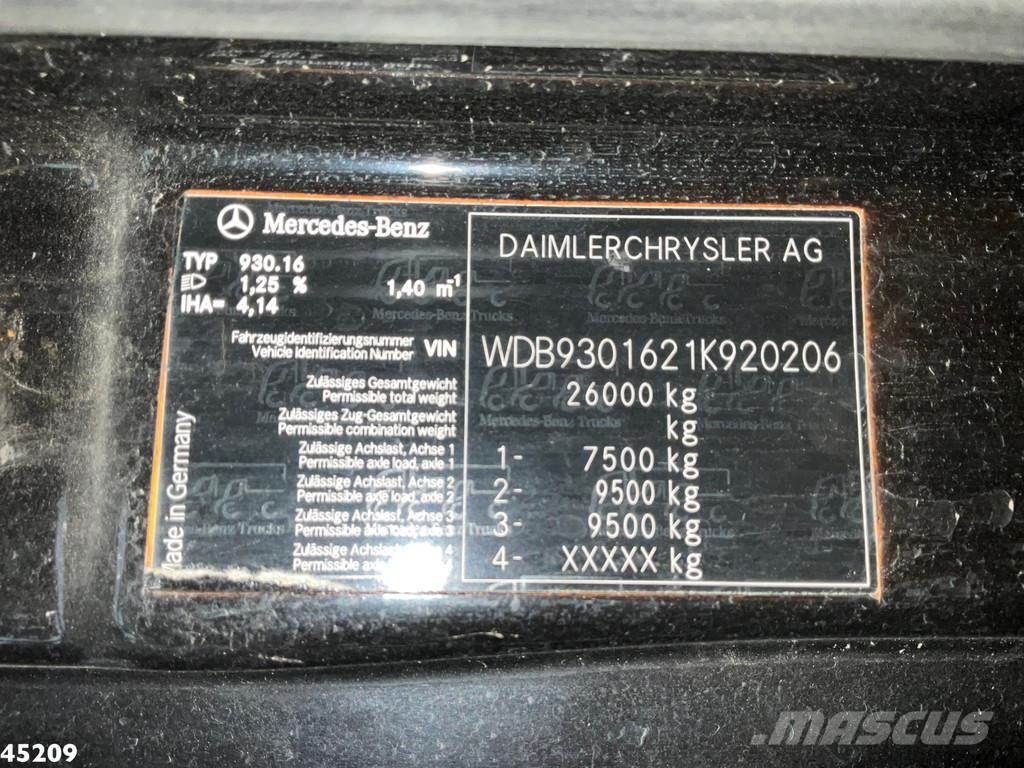 Mercedes-Benz Actros 3336 6x4 Euro 3 RSP Saugbagger 7m³ Paine-/imuautot
