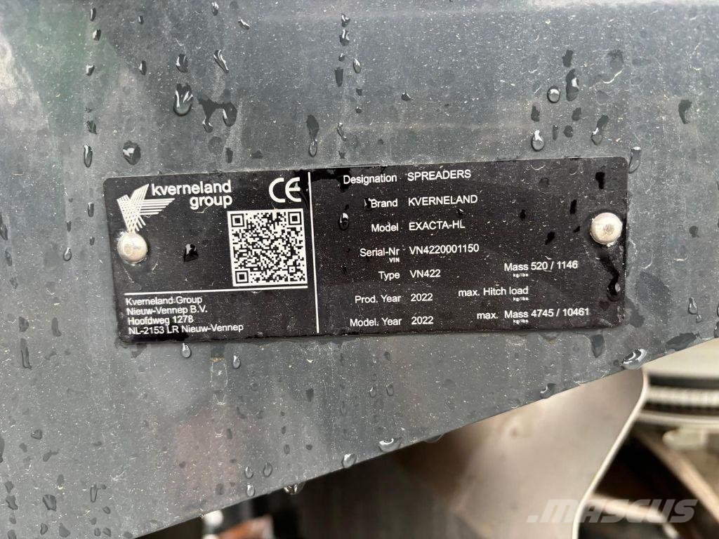 Kverneland Hl 3225 Skystų trąšų purkštuvai