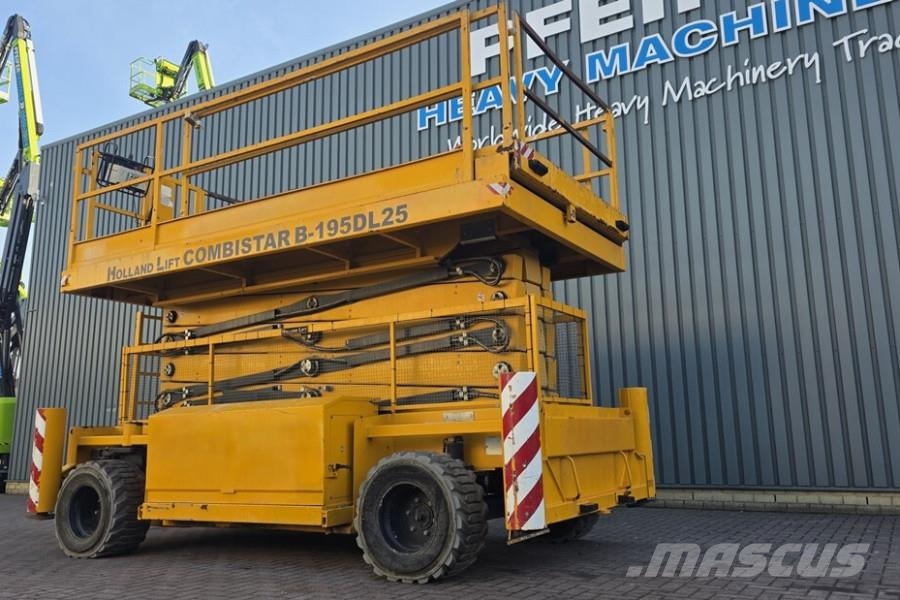 Holland Lift Combistar B-195DL25 4WD/P/N Diesel, 21.5m Working Scissor lifts