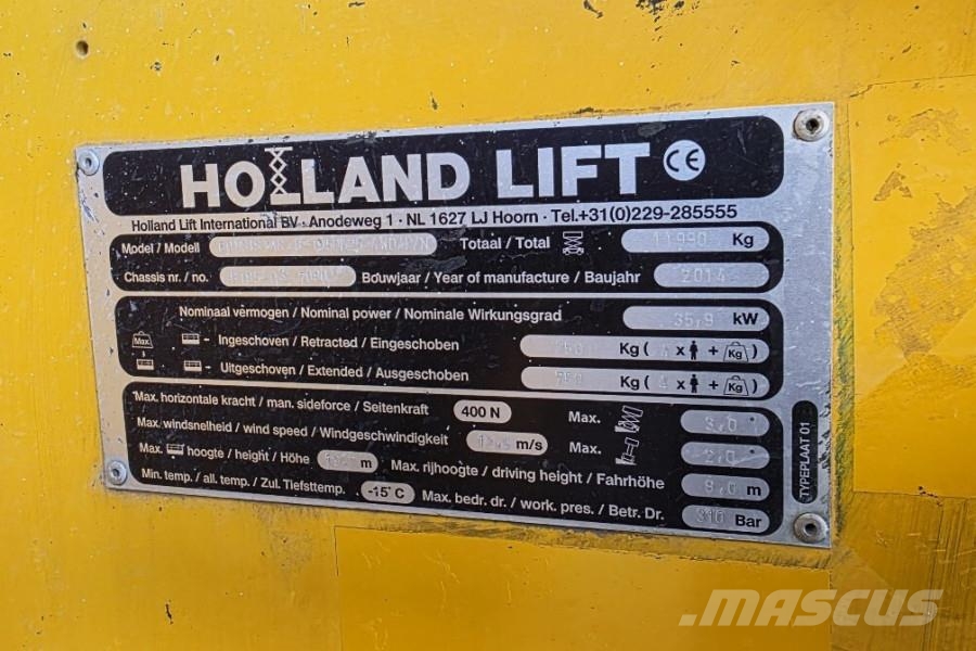 Holland Lift Combistar B-195DL25 4WD/P/N Diesel, 21.5m Working Scissor lifts