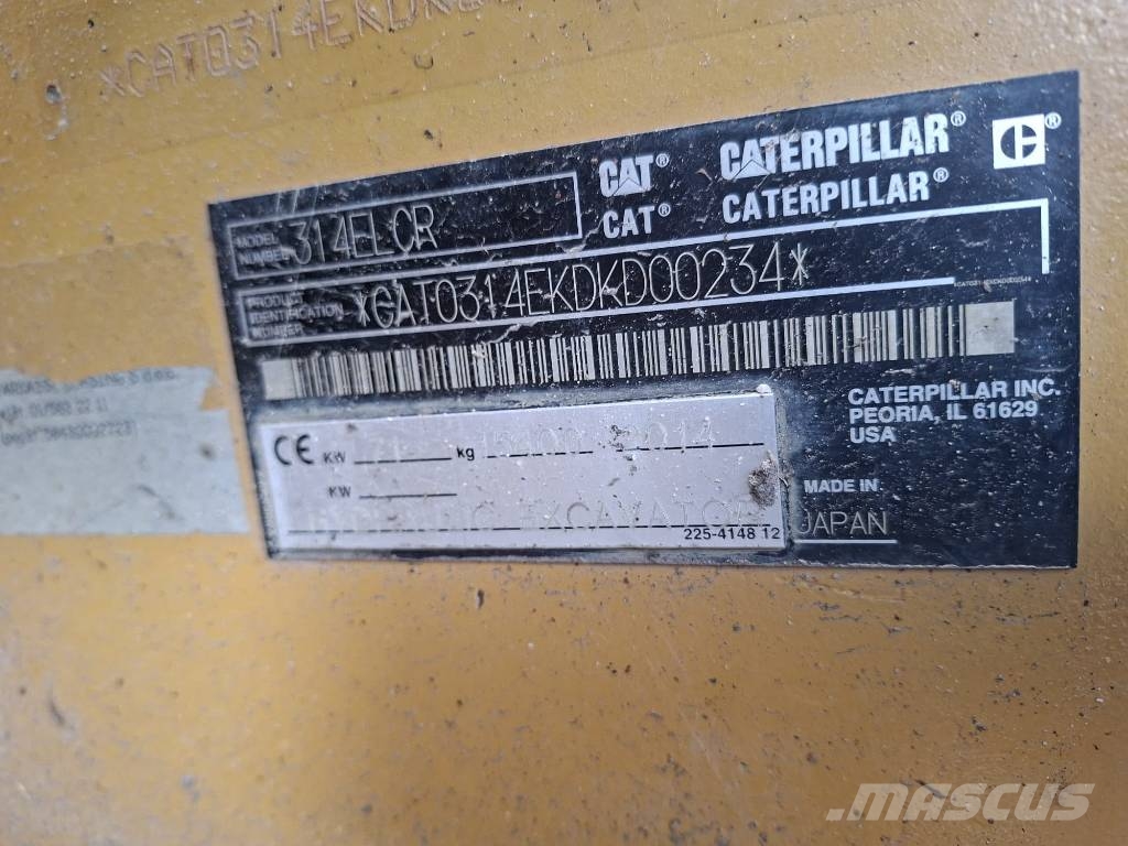 CAT 314 E LCR Bageri gusjeničari