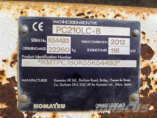 Komatsu PC 210 LC-8 حفارات زحافة