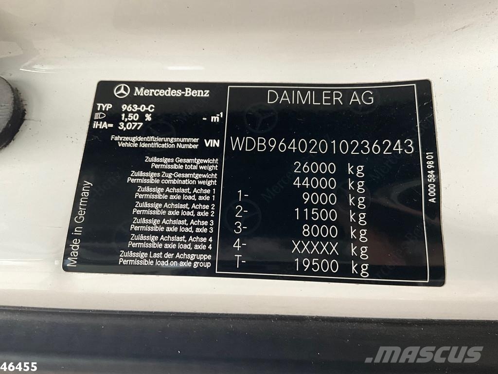 Mercedes-Benz Arocs 2536 Euro 6 Hiab 30 Tonmeter laadkraan Rabljene dizalice za težak teren
