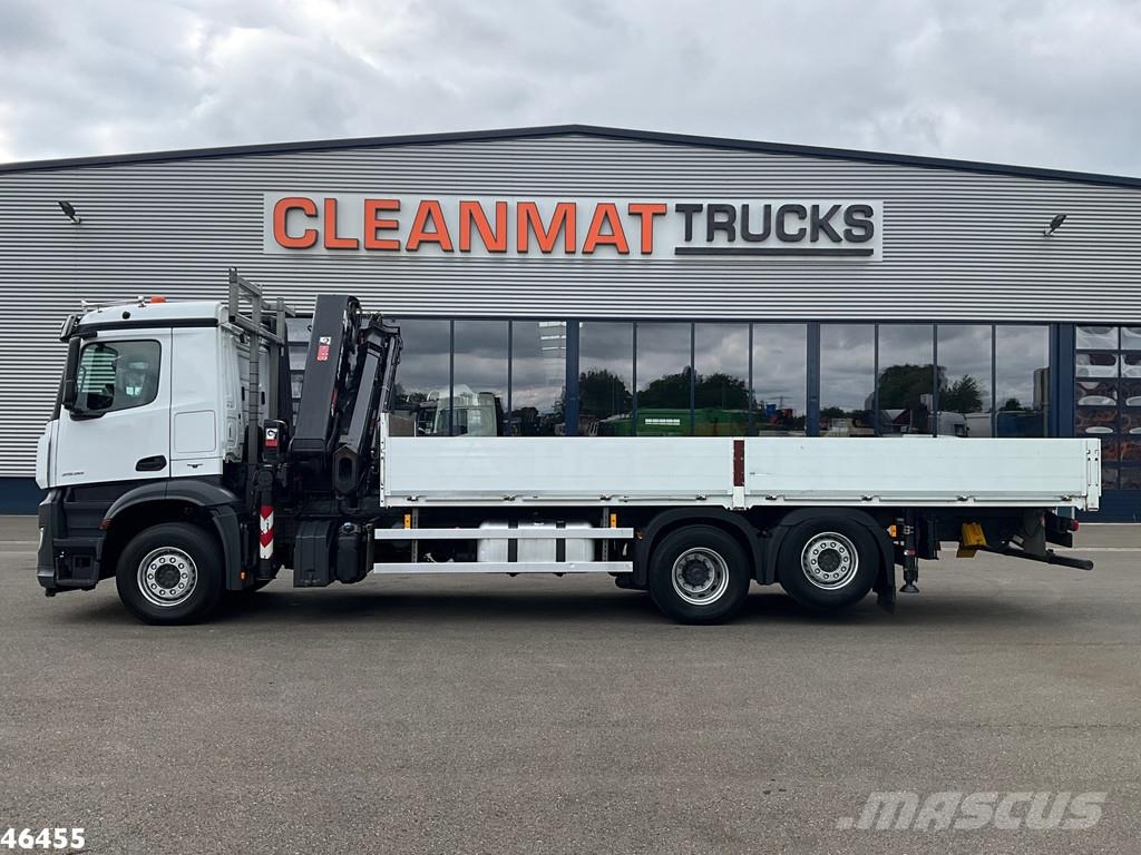 Mercedes-Benz Arocs 2536 Euro 6 Hiab 30 Tonmeter laadkraan Rabljene dizalice za težak teren