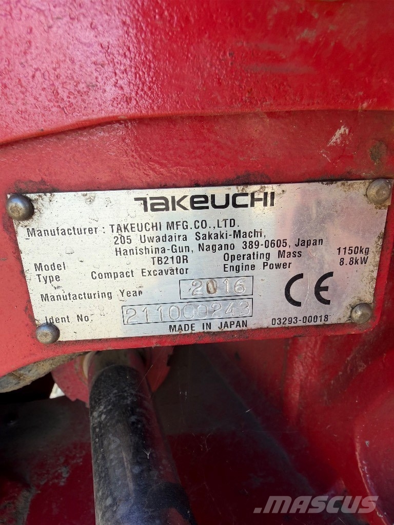 Takeuchi TB 210 R Minibagger < 7t