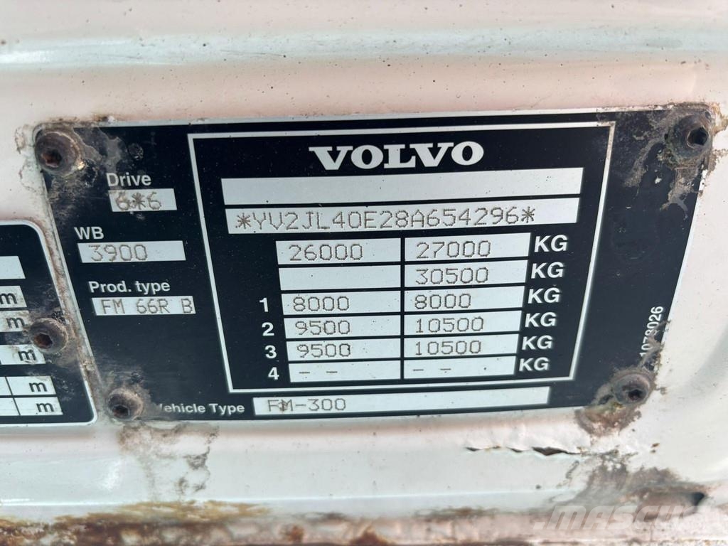 Volvo FM 300 6x6 WASTE 4 + CLEAN WATER 8 m3 / VACUUM Hib Camiones aspiradores/combi