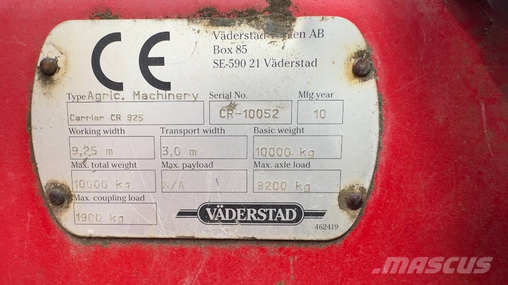 Väderstad Carrier 925 Brony talerzowe