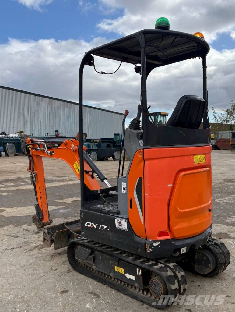 Doosan DX17Z Mini ekskavatörler, 7 tona dek