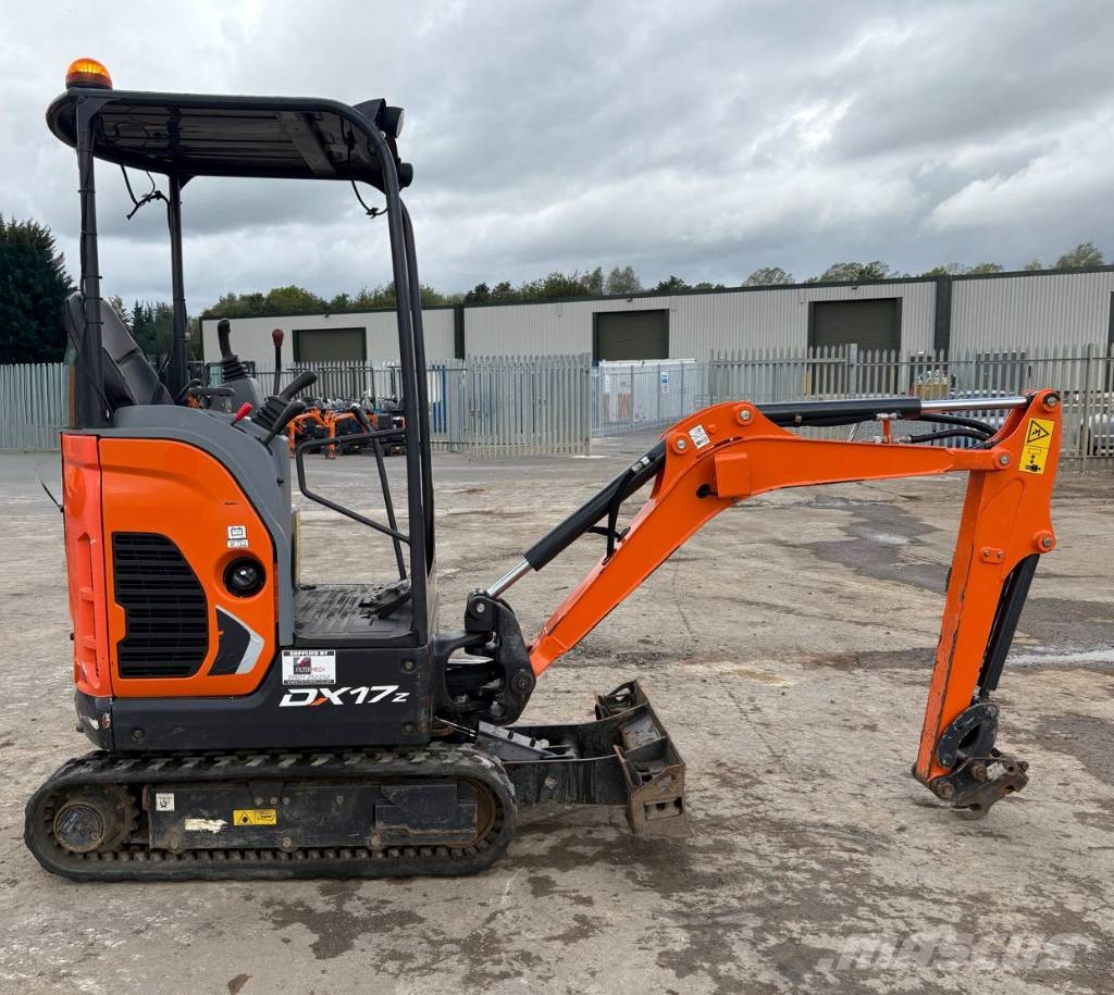 Doosan DX17Z Mini ekskavatörler, 7 tona dek