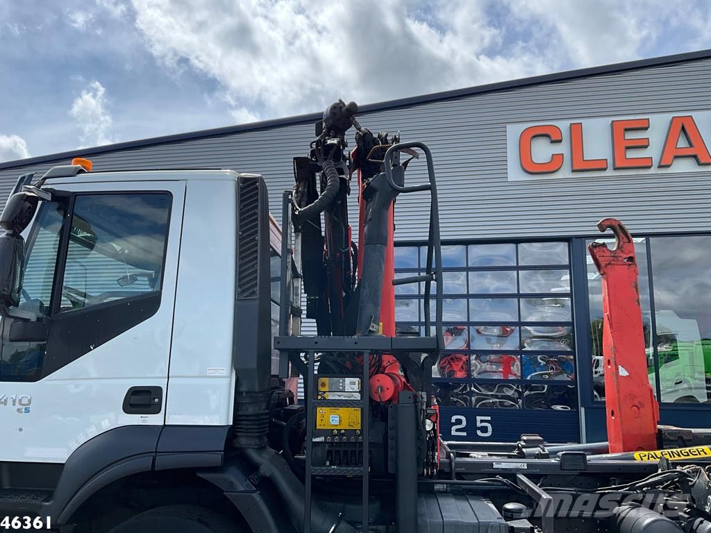 Iveco Trakker AD380T41 6x4 Palfinger 16 Tonmeter laadkra Vrachtwagen met containersysteem