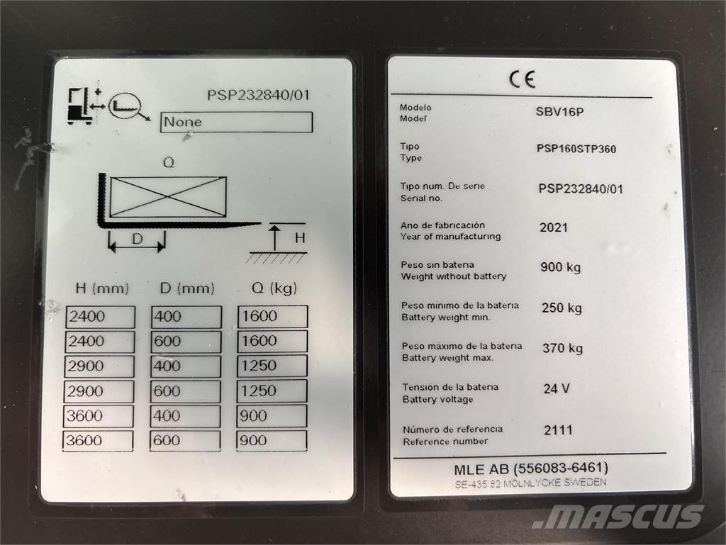 Mitsubishi SBV16P Samohybné vozíky